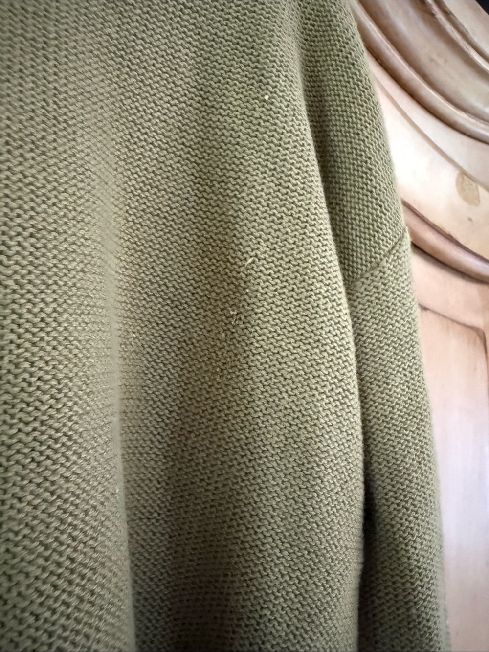 Quince Olive Green Button-Front Knit Cardigan - Picture 2 of 2